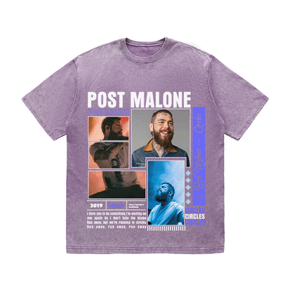 RDMCLOTHINGART tapestry hoodie POST MALONE HEAVY WEIGHT COTTON TEE-9016