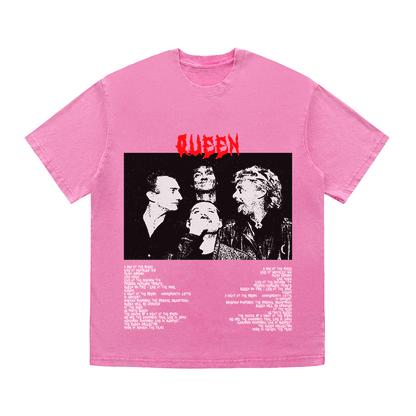 RDMCLOTHINGART tapestry hoodie QUEEN HEAVY WEIGHT COTTON TEE-8916