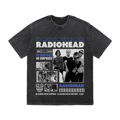 RDMCLOTHINGART tapestry hoodie RADIOHEAD HEAVY WEIGHT COTTON TEE-9017