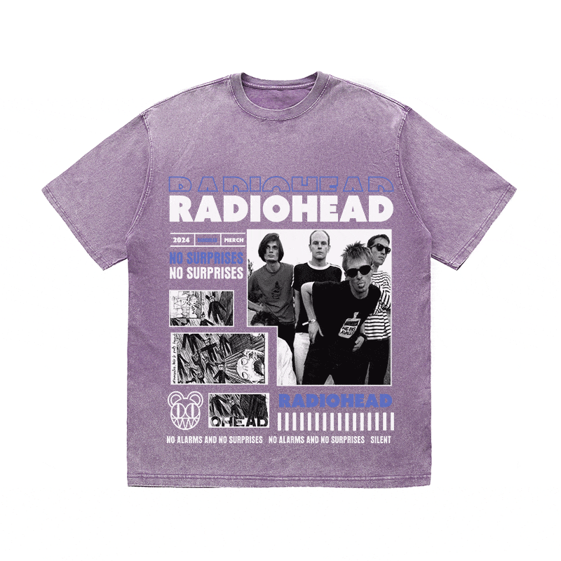 RDMCLOTHINGART tapestry hoodie RADIOHEAD HEAVY WEIGHT COTTON TEE-9017