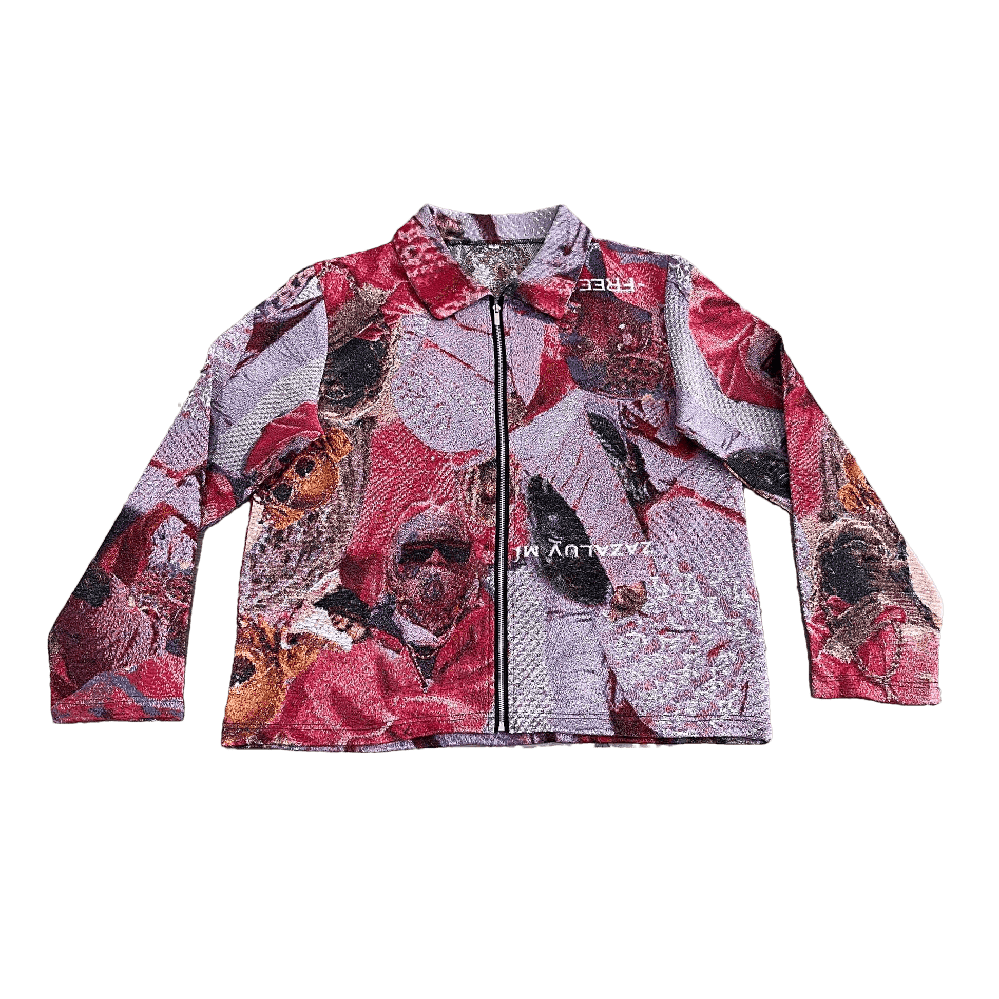 RED FREE YSL TAPESTRY JACKET - RDMCLOTHINGART