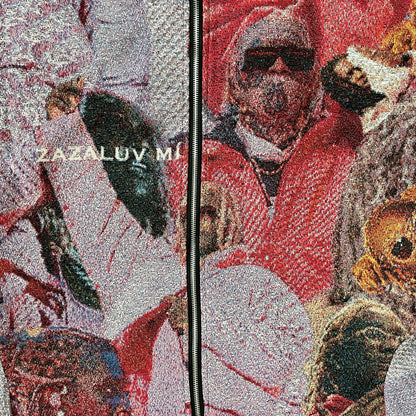 RED FREE YSL TAPESTRY JACKET - RDMCLOTHINGART