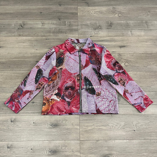 RED FREE YSL TAPESTRY JACKET - RDMCLOTHINGART