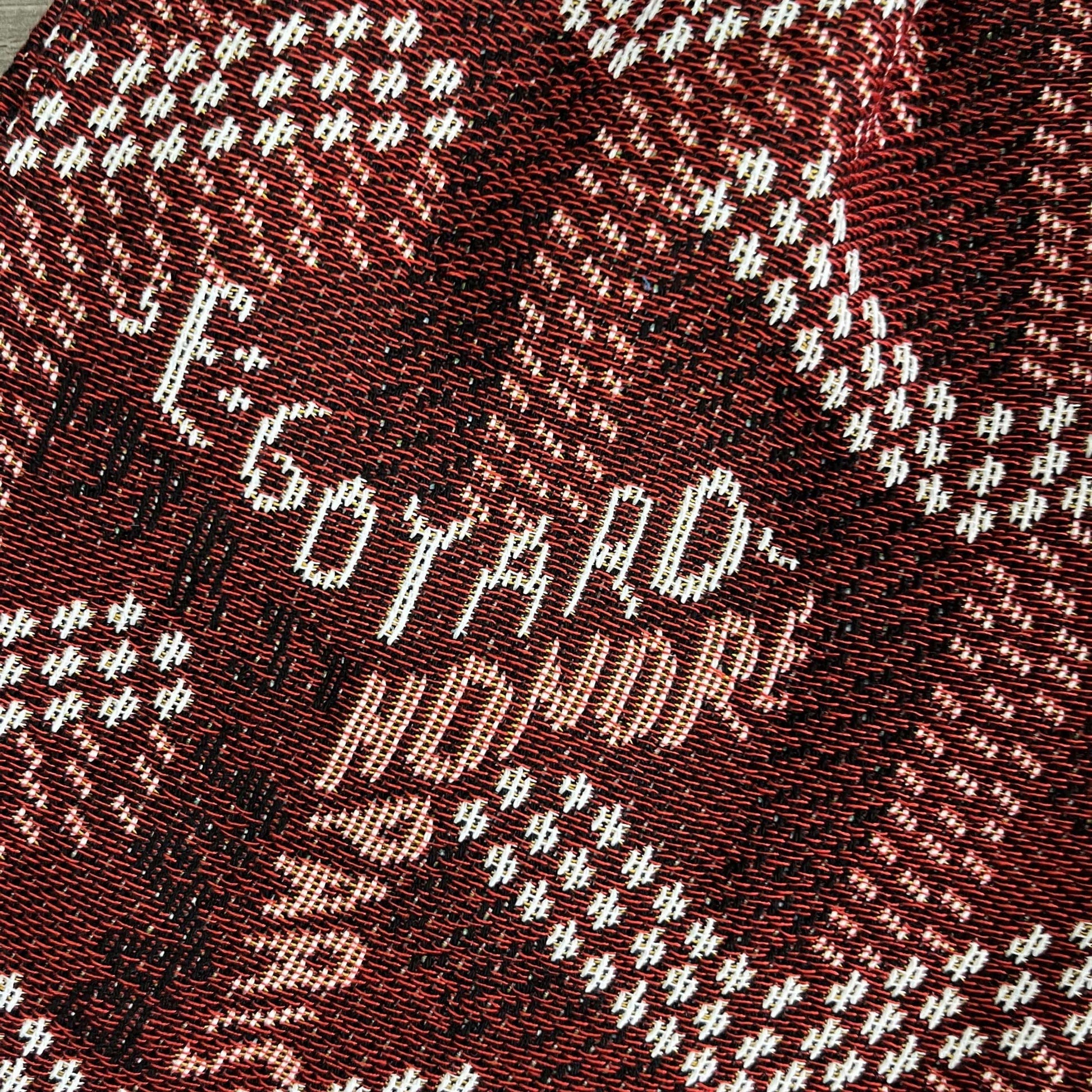 RED GY TAPESTRY SHORTS - RDMCLOTHINGART