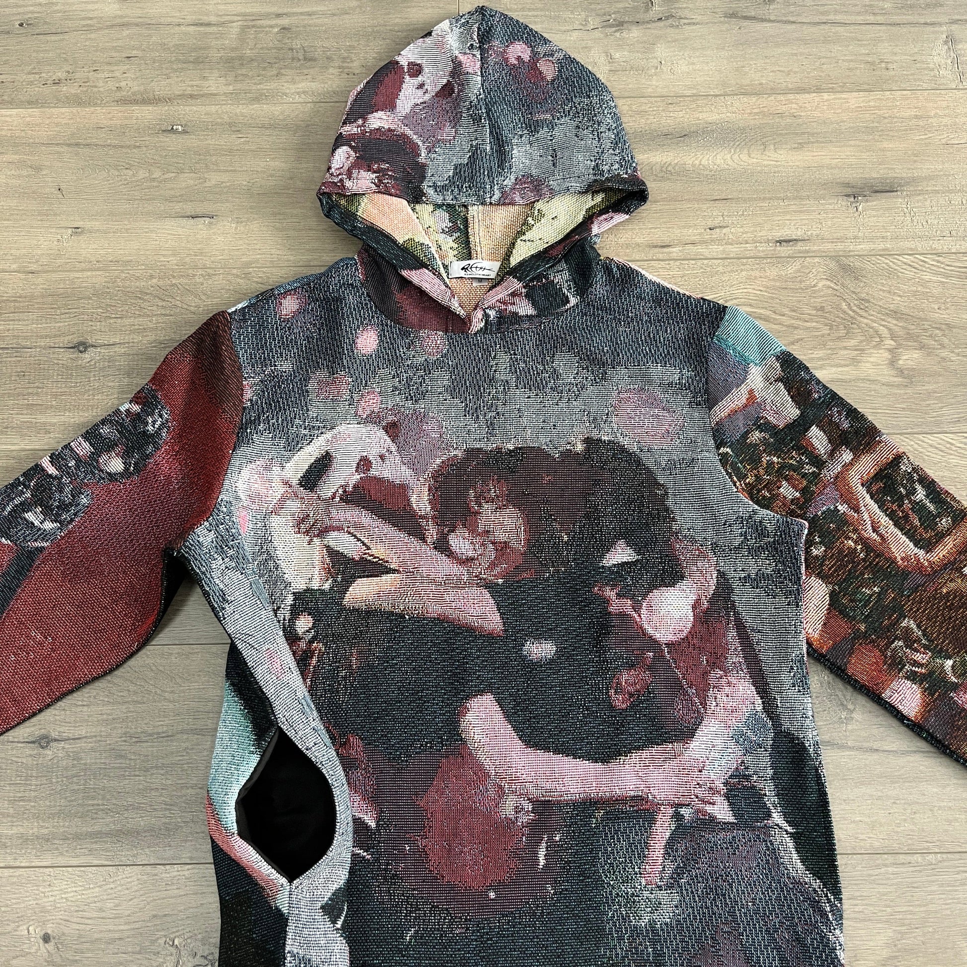 RDMCLOTHINGART tapestry hoodie RED VELVET TAPESTRY HOODIE