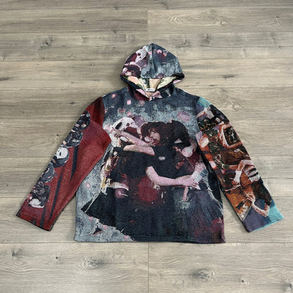 RDMCLOTHINGART tapestry hoodie RED VELVET TAPESTRY HOODIE