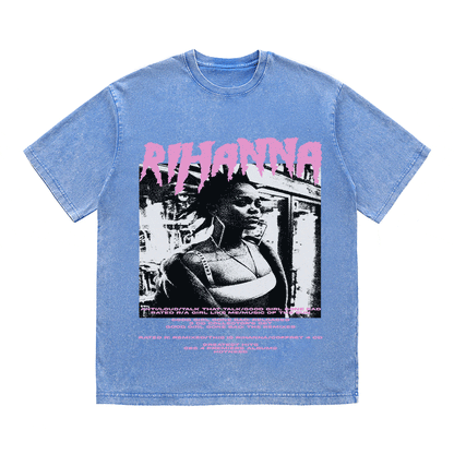 RDMCLOTHINGART tapestry hoodie RIHANNA HEAVY WEIGHT COTTON TEE-8917