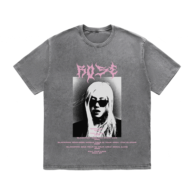 RDMCLOTHINGART tapestry hoodie ROSE HEAVY WEIGHT COTTON TEE-8918