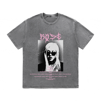 RDMCLOTHINGART tapestry hoodie ROSE HEAVY WEIGHT COTTON TEE-8918