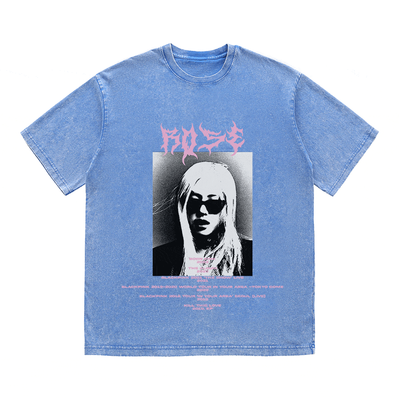 RDMCLOTHINGART tapestry hoodie ROSE HEAVY WEIGHT COTTON TEE-8918