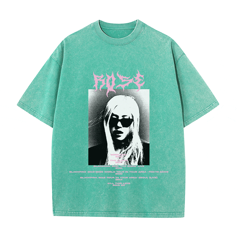 RDMCLOTHINGART tapestry hoodie ROSE HEAVY WEIGHT COTTON TEE-8918