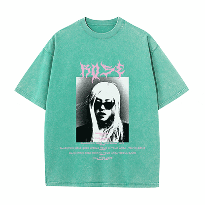 RDMCLOTHINGART tapestry hoodie ROSE HEAVY WEIGHT COTTON TEE-8918