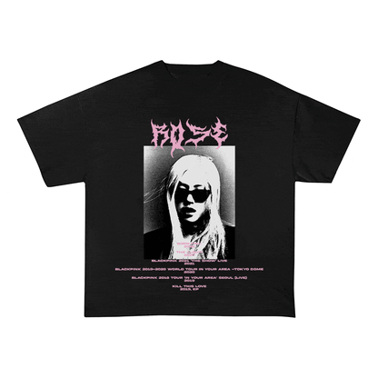 RDMCLOTHINGART tapestry hoodie ROSE HEAVY WEIGHT COTTON TEE-8918