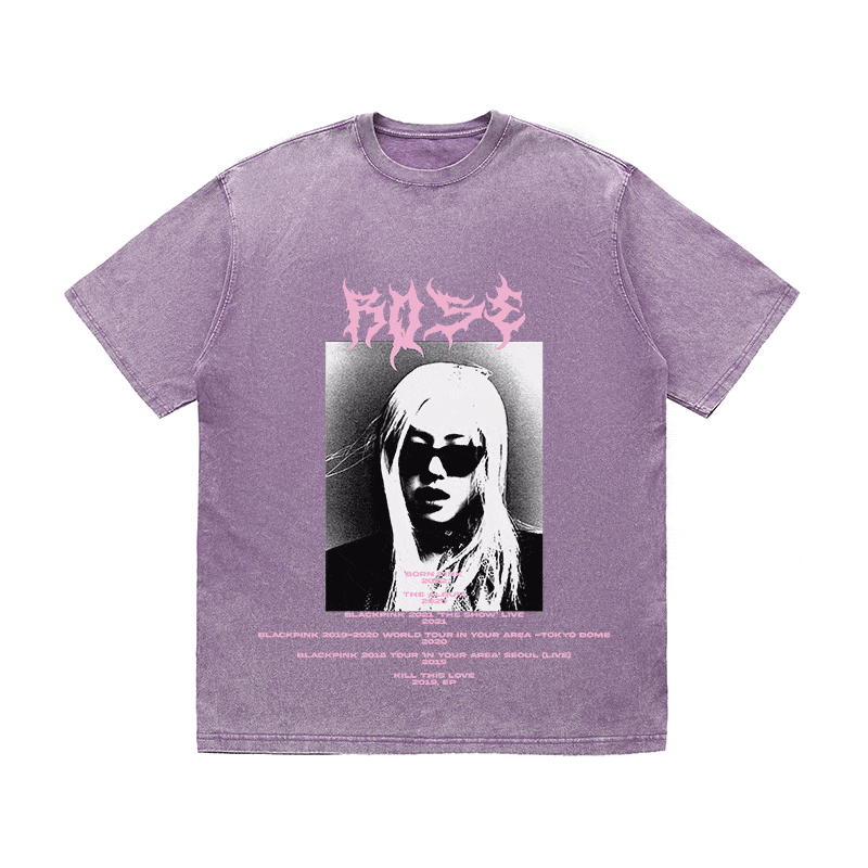 RDMCLOTHINGART tapestry hoodie ROSE HEAVY WEIGHT COTTON TEE-8918