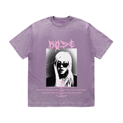 RDMCLOTHINGART tapestry hoodie ROSE HEAVY WEIGHT COTTON TEE-8918