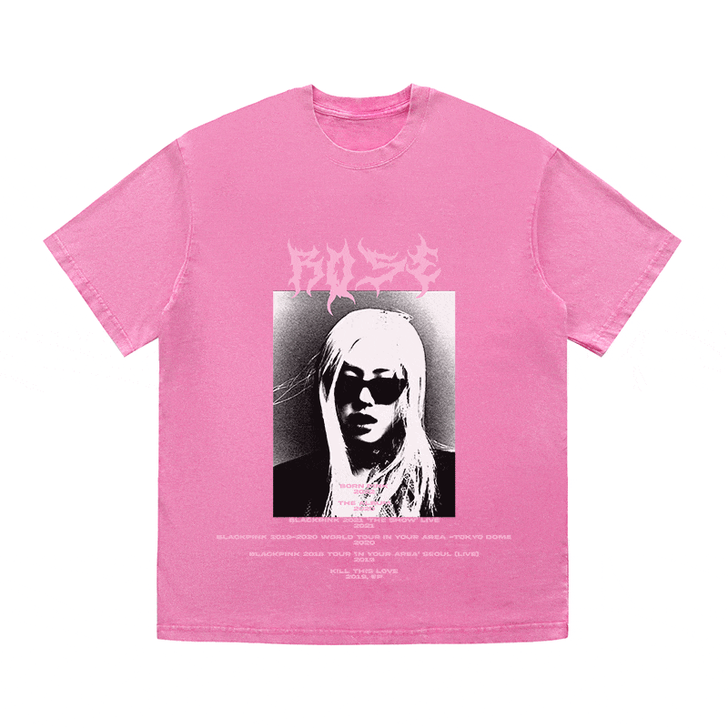 RDMCLOTHINGART tapestry hoodie ROSE HEAVY WEIGHT COTTON TEE-8918