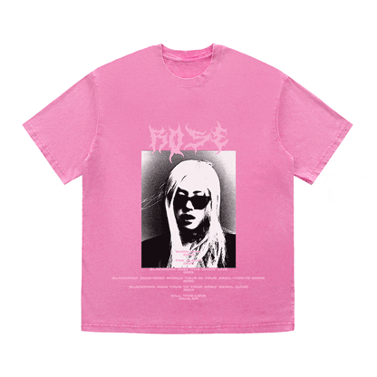 RDMCLOTHINGART tapestry hoodie ROSE HEAVY WEIGHT COTTON TEE-8918