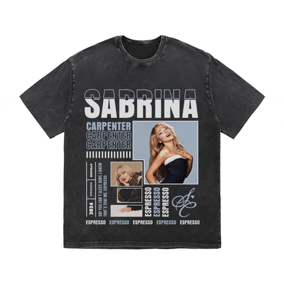 RDMCLOTHINGART tapestry hoodie SABRINA CARPENTER HEAVY WEIGHT COTTON TEE-9019