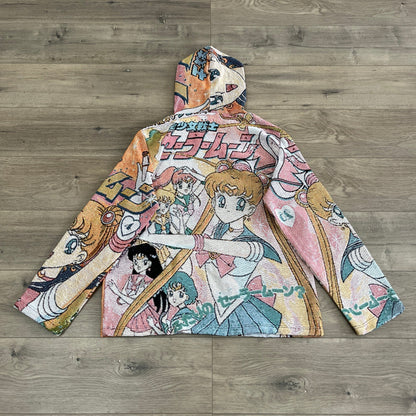 SAILOR MOON TAPESTRY HOODIE - RDMCLOTHINGART