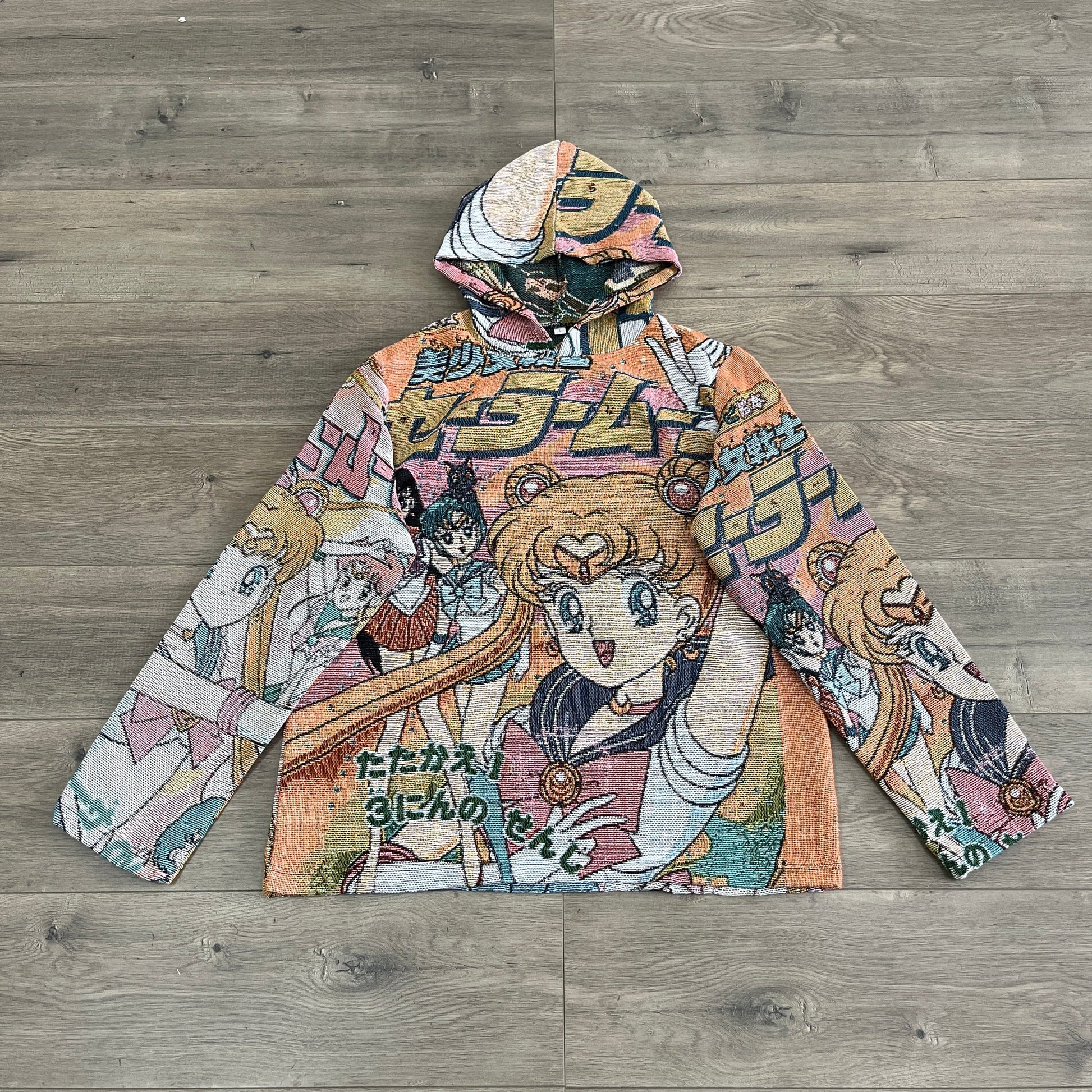 SAILOR MOON TAPESTRY HOODIE - RDMCLOTHINGART