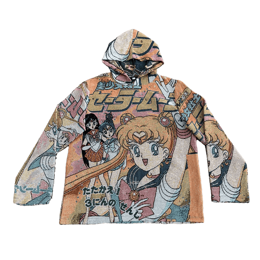 SAILOR MOON TAPESTRY HOODIE - RDMCLOTHINGART
