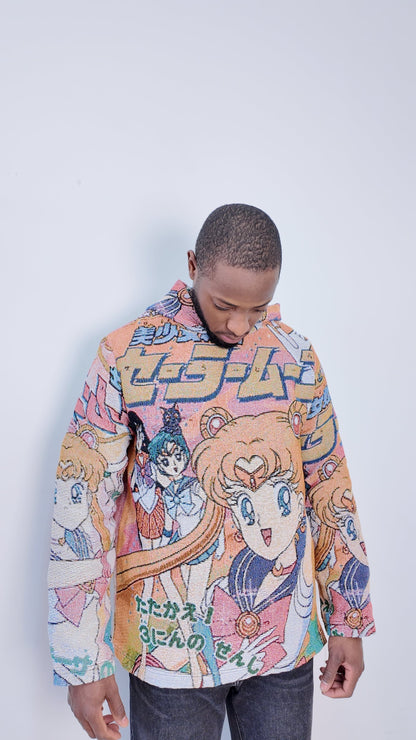 SAILOR MOON TAPESTRY HOODIE - RDMCLOTHINGART