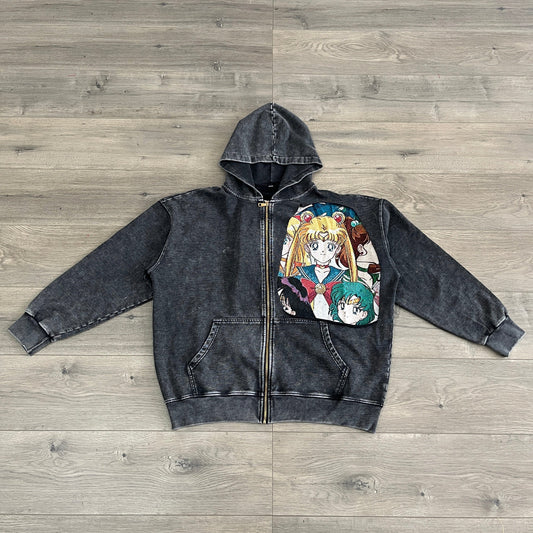 RDMCLOTHINGART tapestry hoodie SAILOR MOON TAPESTRY PATCH HOODIE-9235