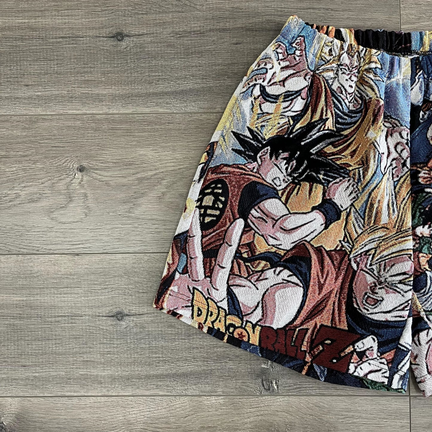 SAIYAN TAPESTRY SHORTS - RDMCLOTHINGART