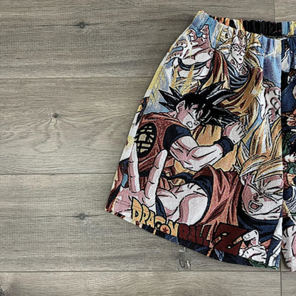 SAIYAN TAPESTRY SHORTS - RDMCLOTHINGART
