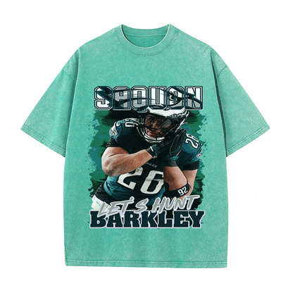 RDMCLOTHINGART tapestry hoodie SAQUON BARKLEY HEAVY WEIGHT COTTON TEE-9079