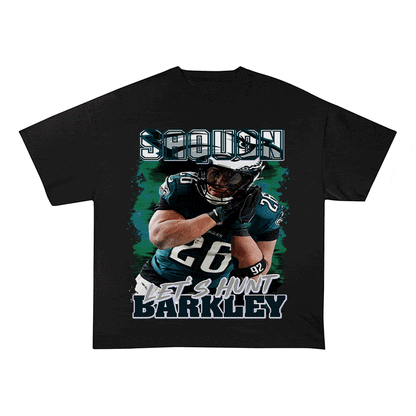 RDMCLOTHINGART tapestry hoodie SAQUON BARKLEY HEAVY WEIGHT COTTON TEE-9079