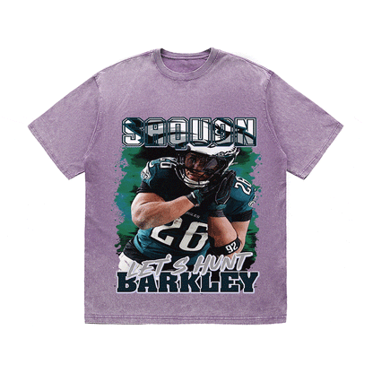 RDMCLOTHINGART tapestry hoodie SAQUON BARKLEY HEAVY WEIGHT COTTON TEE-9079