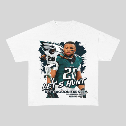 RDMCLOTHINGART tapestry hoodie SAQUON BARKLEY HEAVY WEIGHT COTTON TEE-9081