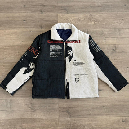 RDMCLOTHINGART tapestry hoodie SCARFACE TAPESTRY COAT