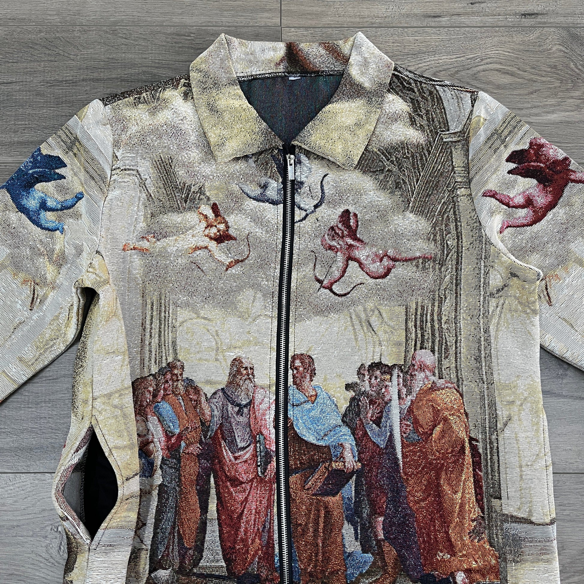 SCHOOL ATHENS TAPESTRY JACKET - RDMCLOTHINGART
