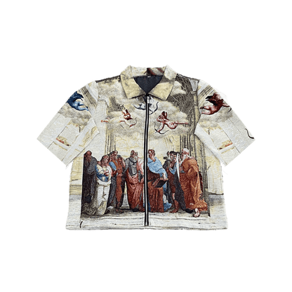 RDMCLOTHINGART tapestry hoodie SCHOOL ATHENS TAPESTRY TEE