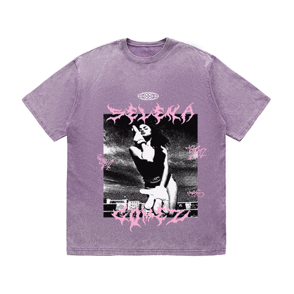 RDMCLOTHINGART tapestry hoodie SELENA GOMEZ HEAVY WEIGHT COTTON TEE-8945