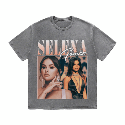 RDMCLOTHINGART tapestry hoodie SELENA HEAVY WEIGHT COTTON TEE-8869