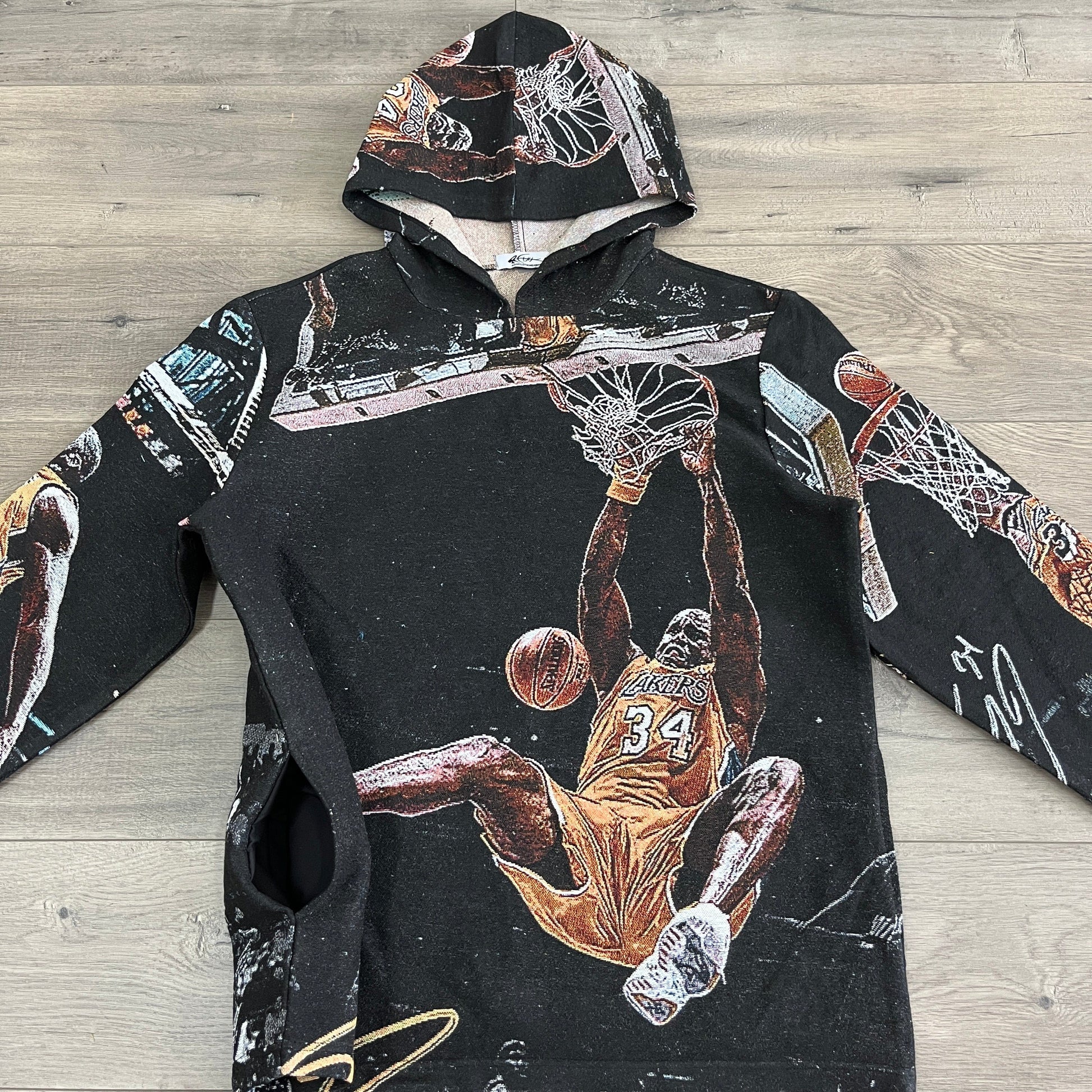 RDMCLOTHINGART tapestry hoodie SHAQ TAPESTRY HOODIE