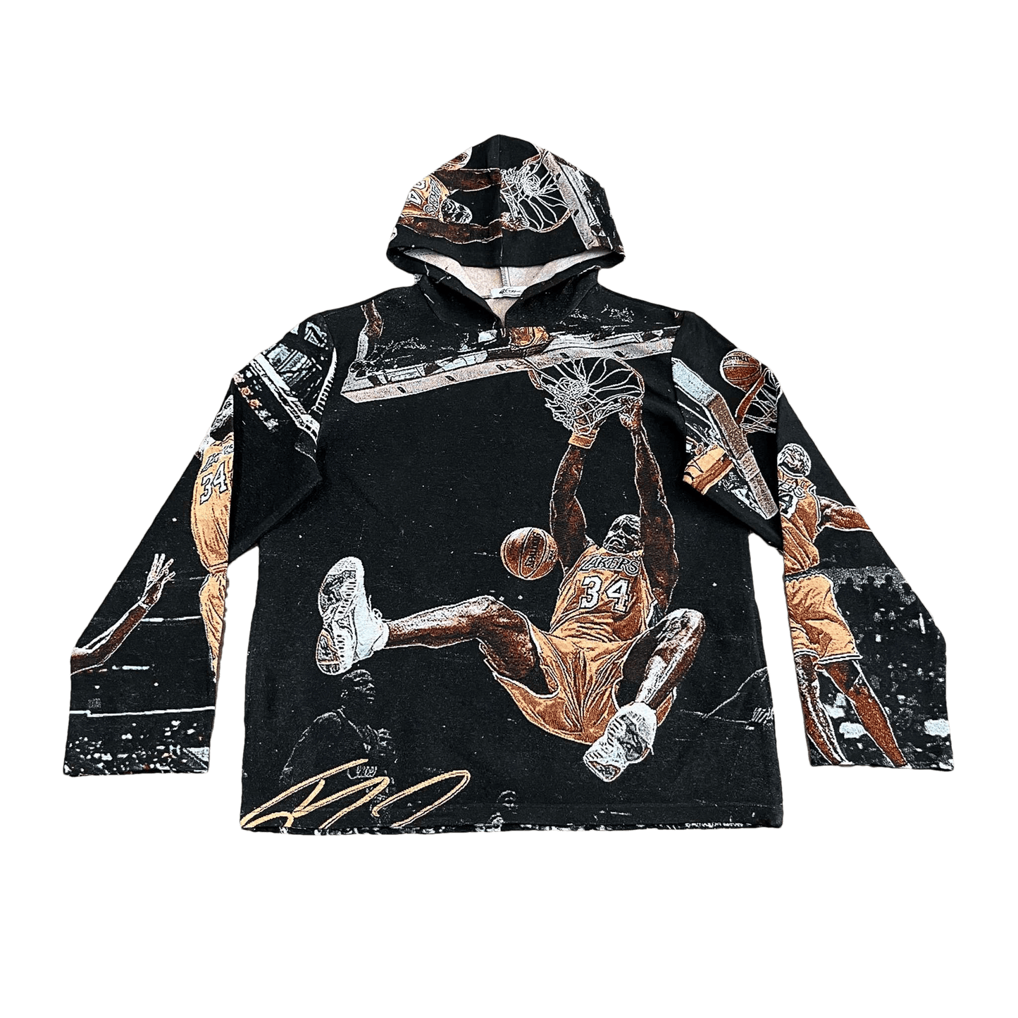 RDMCLOTHINGART tapestry hoodie SHAQ TAPESTRY HOODIE