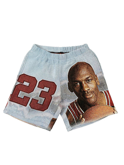 SKY BLUE TAPESTRY SHORT - RDMCLOTHINGART