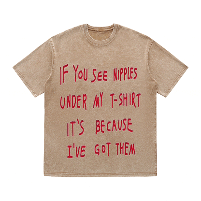 RDMCLOTHINGART tapestry hoodie SLOGAN HEAVY COTTON TEES-9493