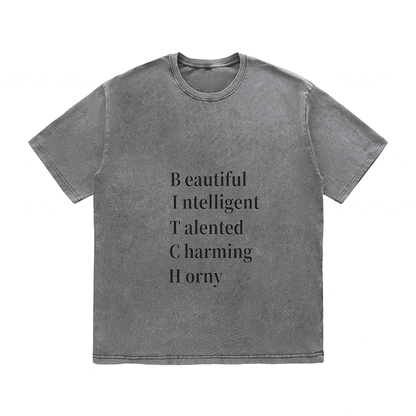 RDMCLOTHINGART tapestry hoodie SLOGAN HEAVY COTTON TEES-9504