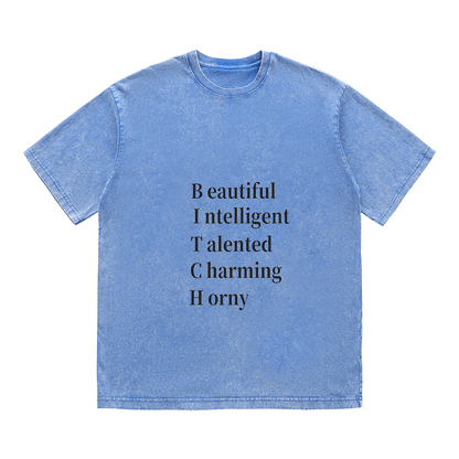 RDMCLOTHINGART tapestry hoodie SLOGAN HEAVY COTTON TEES-9504