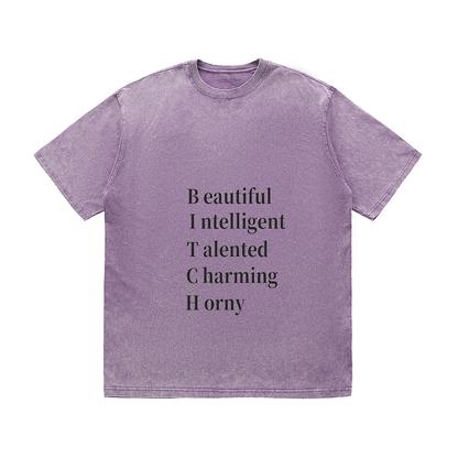 RDMCLOTHINGART tapestry hoodie SLOGAN HEAVY COTTON TEES-9504