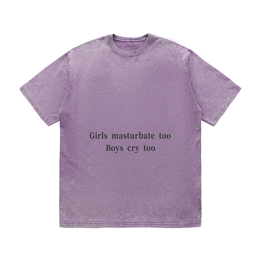 RDMCLOTHINGART tapestry hoodie SLOGAN HEAVY COTTON TEES-9509