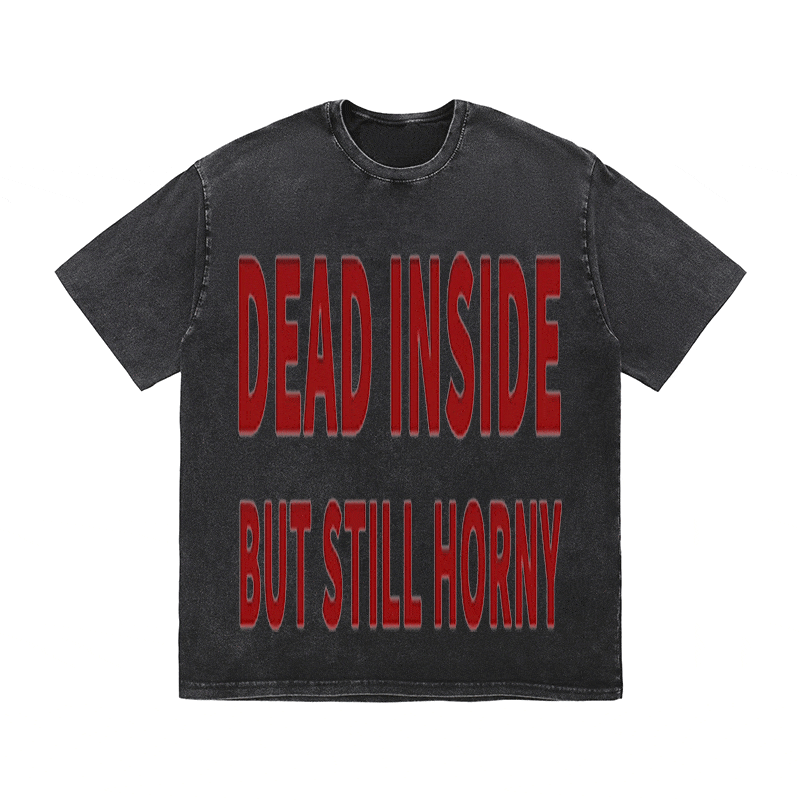 RDMCLOTHINGART tapestry hoodie SLOGAN HEAVY COTTON TEES-9516