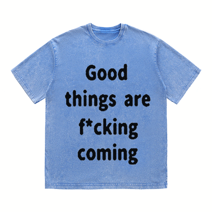 RDMCLOTHINGART tapestry hoodie SLOGAN HEAVY COTTON TEES-9520