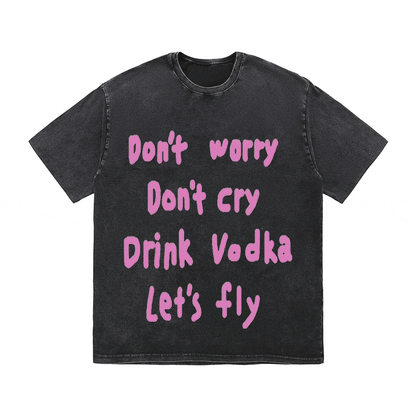 RDMCLOTHINGART tapestry hoodie SLOGAN HEAVY COTTON TEES-9542