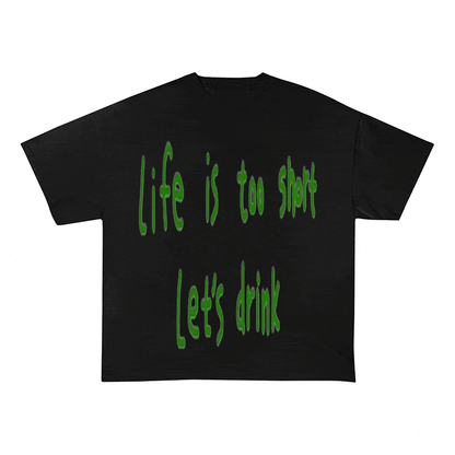 RDMCLOTHINGART tapestry hoodie SLOGAN HEAVY COTTON TEES-9547